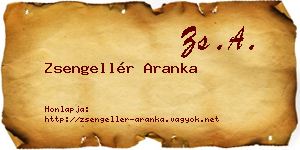 Zsengellér Aranka névjegykártya
